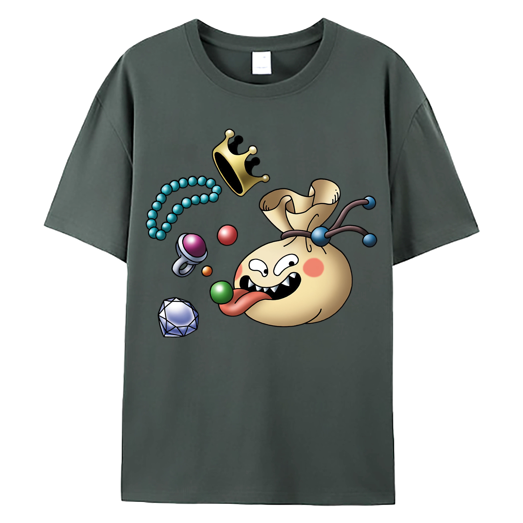 （画像用） ドラゴンクエスト Doragon Kuesuto Dragon Quest 綿100％ メンズ半袖Tシャツ｜肌触りやわらか＆通気性